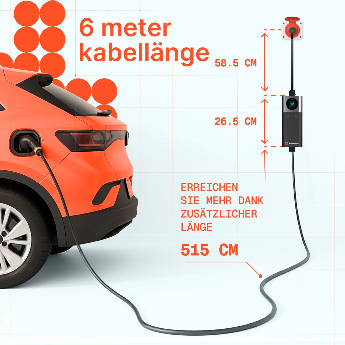 Přenosná nabíječka Q11 (16A, Typ 2, 11kW) + adaptér CEE16A-Schuko