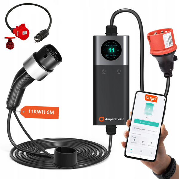 Přenosná nabíječka Q11 -  16A, 11kW, Typ 2