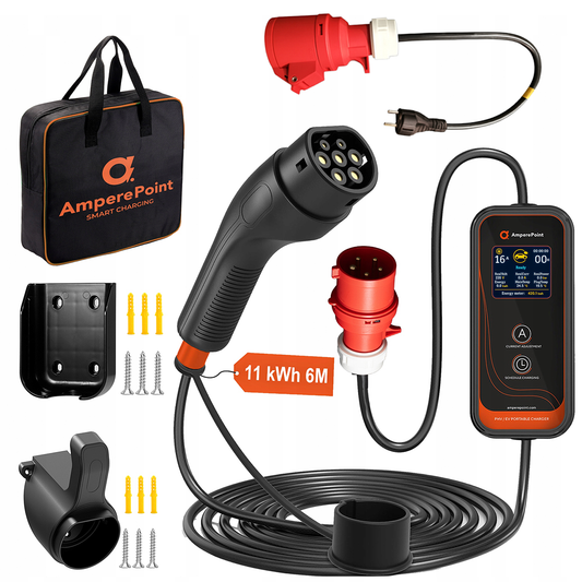 Přenosná nabíječka P11 -  16A, 11kW, Typ 2