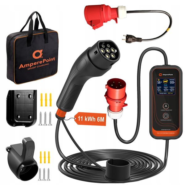 Přenosná nabíječka P11 -  16A, 11kW, Typ 2