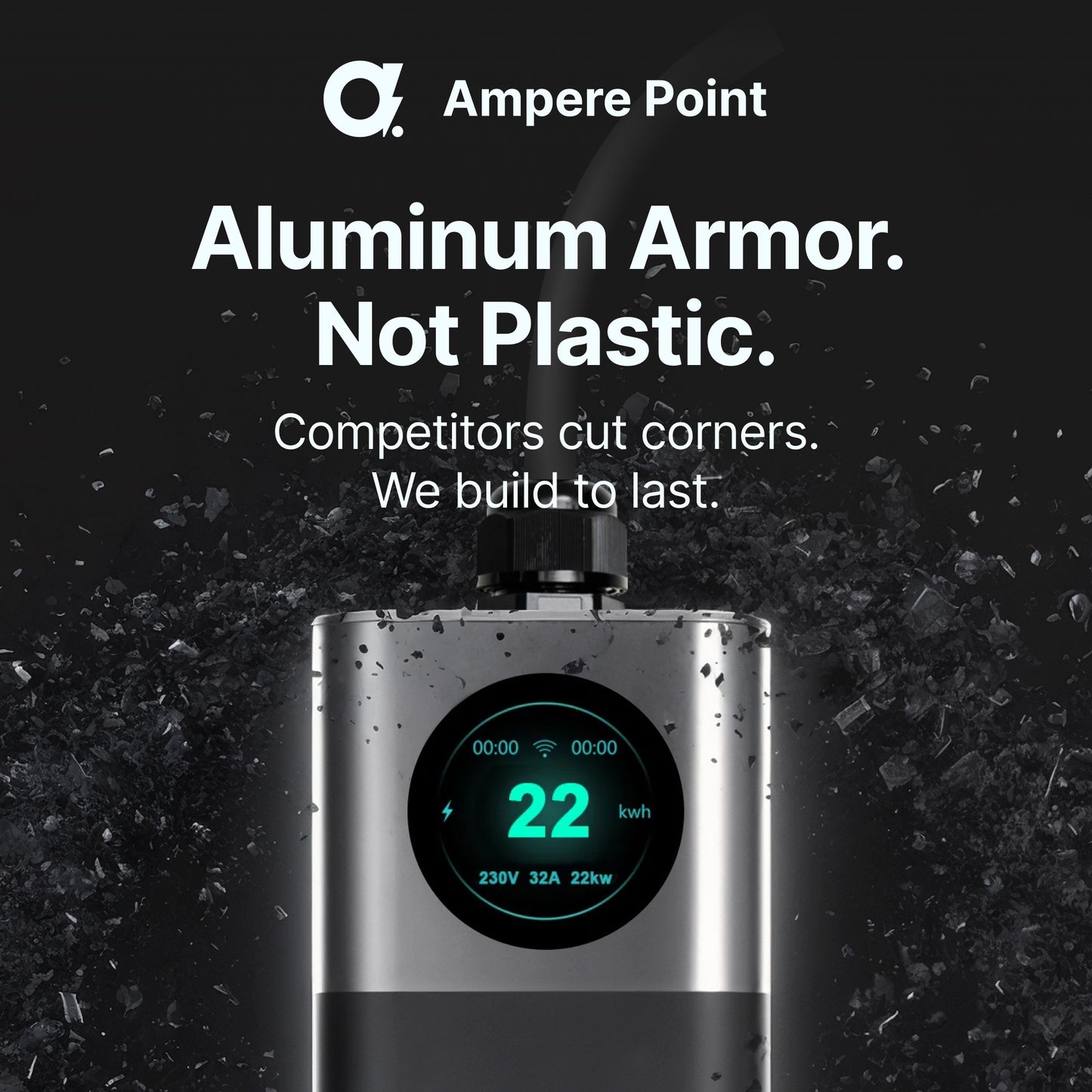 Přenosná nabíječka Q11 PRO (16A, Typ 2, 11kW) + 2x adaptéry